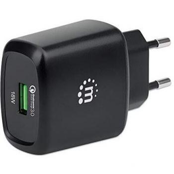 Manhattan 102384 Caricatore USB da Muro QC3.0 18W