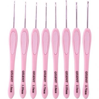 Set de Agujas de Tejer ABS 6x1 con Ganchos para Crochet