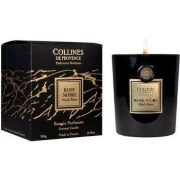 Rose Noire Bougie Parfumée 360g Collines de Provence