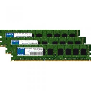 24GB 3x8GB DDR3 1333MHz ECC UDIMM for Motherboards