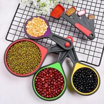 8-Piece Kitchen Silicone Measuring Cup and Spoon Set