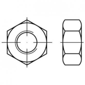 Galvanisch verzinkte Sechskantmutter M18x1,5 10er Pack