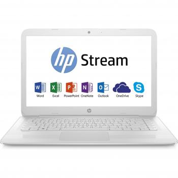 HP Stream 14‑AX005NF Celeron N3060 – 14  1,6 GHz, 4 Go RAM, 32 Go SSD blanc