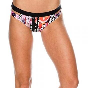 Seafolly Damen Bikini-Hipster Bottom mit Split-Band, Vollschutz, Nectarine, 36