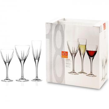 Set Cristal Finstock Fusion: 18 Copas Transparentes