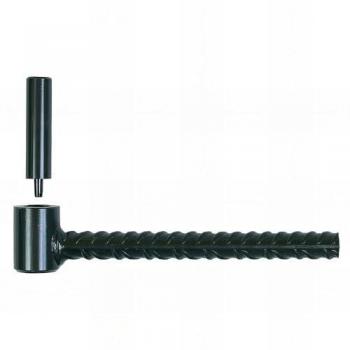 Fixation de parpaing Ø 16 cm – Noir Chimique, longueur 150 mm
