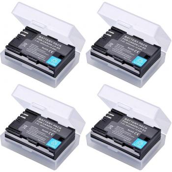 Batterie de remplacement LP-E6 2x2650mAh pour Canon EOS 5DS, 5D Mark II, III, 6D, 7D, 60D, 70D, 80D
