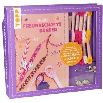 Kreativ-Set Zuckersüße Freundschaftsbänder. Mit Anleitungsbuch und Material