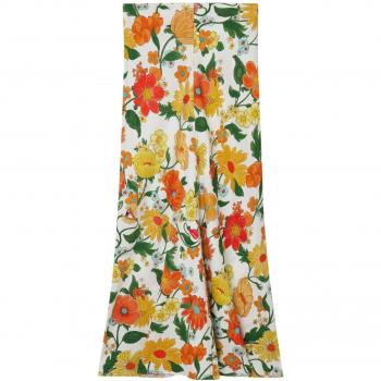 Stella McCartney Floral Print Midi Skirt | Size 2XS