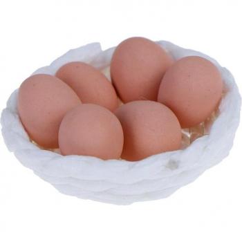 Mini Egg and Basket Dollhouse Accessories Set