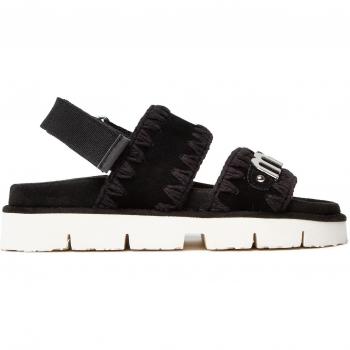 Mou Schwarz Bio Sandalen SW461001A