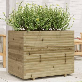 VidaXL Jardinière 90x60x72,5 cm bois de pin imprégné, jardinière d'extérieur, bac à fleurs, bac à tomates, jardinière de 3282608