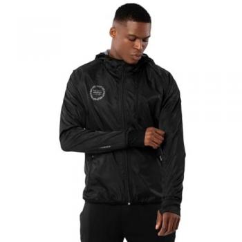 Chaqueta cortavientos fitness hombre Grand Marathon Siroko Negra