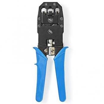 Nedis CCGP89510BU Pinces à sertir pour RJ45 / RJ11 / RJ10, Bleu