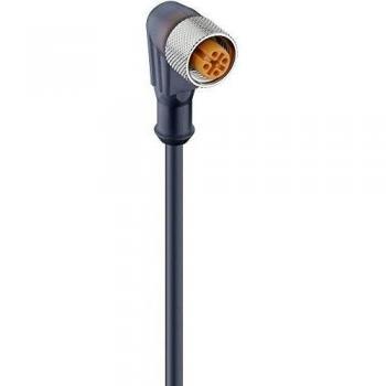 Lumberg Automation 4-Pole M12 Actuator-Sensor Cable, Angled Connector, 5m