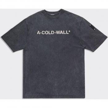 Maglietta A Cold Wall Overdye Logo Onyx