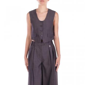 John Richmond Gray Vests for Women – Medium