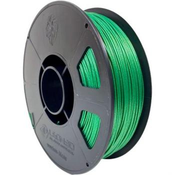 Bobina de Filamento 1.75mm Glitter Esmeralda PLA+ 850g Leon3D