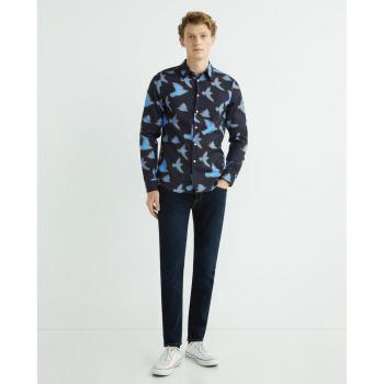 Camisa de hombre con corte entallado y estampado de aves Paul Smith