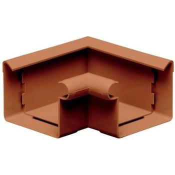 Équerre de Raccordement Gouttière 90° PVC Brun 68mm
