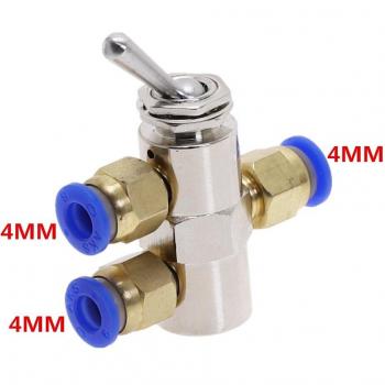 Cylindrical Mechanical 2 Position 5 Way Exhaust Valve Switch TAC2-4V
