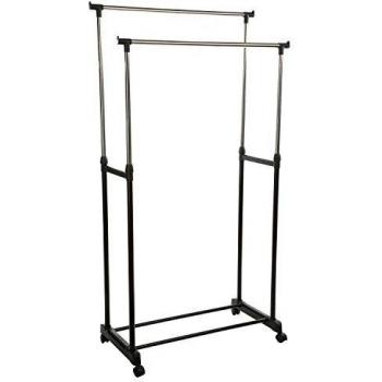 Penderie mobile noire en inox