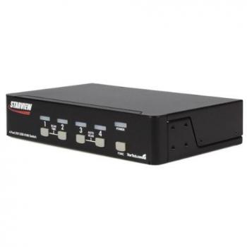 StarTech SV431DVIUAGB 4 Port DVI USB KVM Switch with Audio and USB Hub