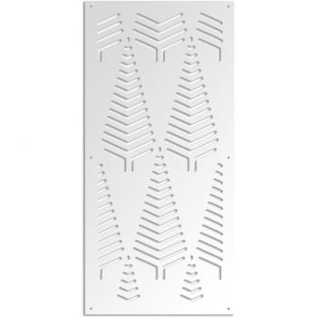 Césped Parasol Spear PVC, Blanco, 73x148 cm