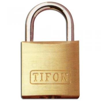 Candado de latón Tifon 30mm arco corto llaves iguales IFAM