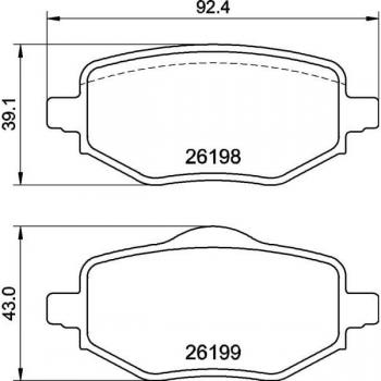 BREMBO pastiglie freno compatibili P 61 140