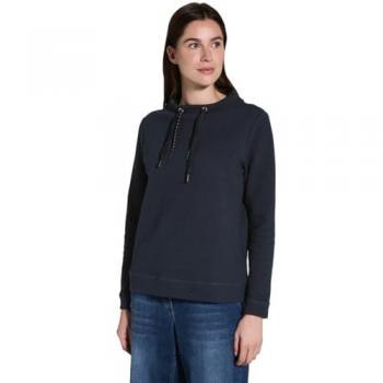 Cecil Damen Sweatshirt, blau, Gr. XXL, elastischer Materialmix