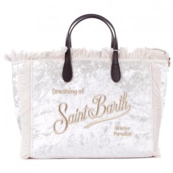 Borsa Bambina MC2 SAINT BARTH in Chenille Off White