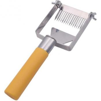 Honeycomb Scraper with Yellow Plastic Handle