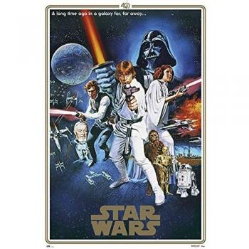 Póster Star Wars Clásico 40 Aniversario One Sheet B
