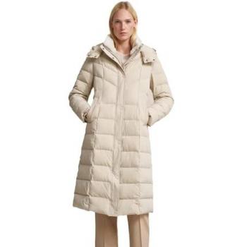Beige Damenkurzmantel mit elegantem Stehkragen Gr. 42