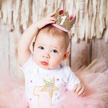 Pălărie di Festa Glitter per Bambini 1-2 Anni
