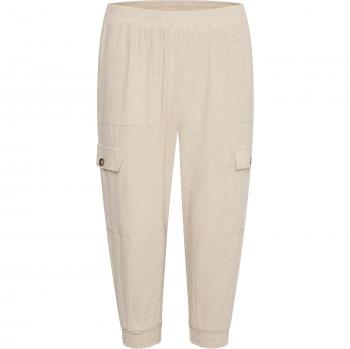 Pantaloni da donna Kaffe Liny Capri Tessuto Leggero