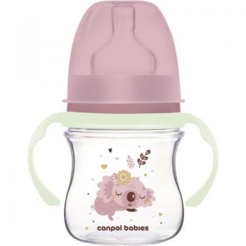 Canpol Babies Biberon EasyStart Sleepy Koala 120 ml 0 m+ Rosa