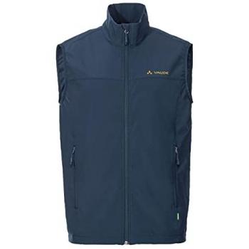 Vaude Chaleco Hombre Hurricane III Mar Oscuro/Amarillo