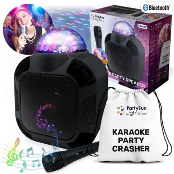 KaraokeParty Högtalare med Ljus och Mikrofon