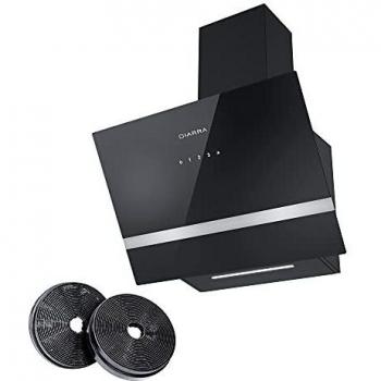 CIARRA Hotte Aspirante Booster 650m3/h A+++ Hotte Wi-Fi APP Contrôle 4 Vitesses Recyclage Noir