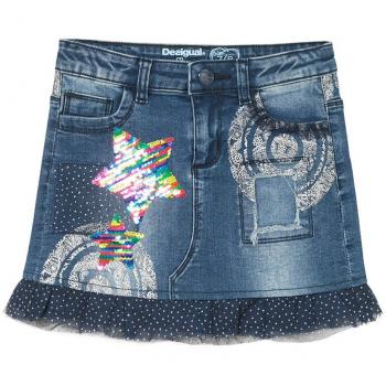Falda de Jeans Desigual Fal_rosseau, Azul, Talla 104