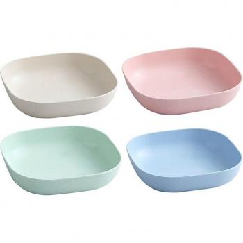 Sustainable Wheat Straw Dessert and Salad Plates