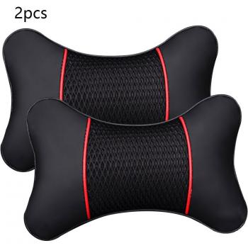 Leather Car Headrest Pillow