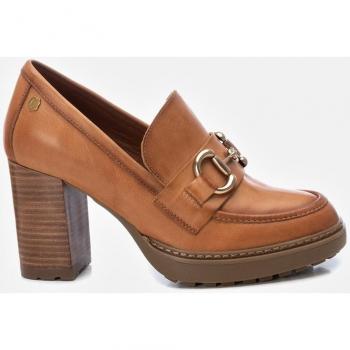 Carmela Mocasines de piel camel para mujer