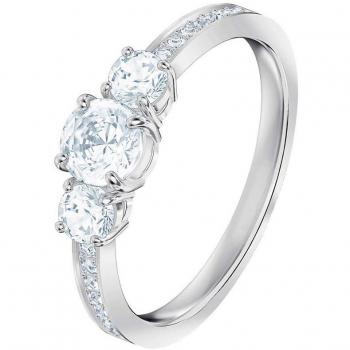 Anello Swarovski Attract Trilogy Bianco