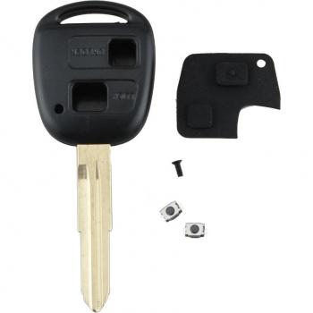 Reparatie Kit voor Toyota Yaris Sleutel met 2 Knoppen en Rubber Pad