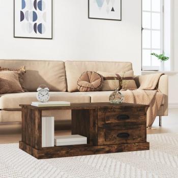 VidaXL Mesa de centro madera contrachapada 90x50x35 cm Marrón