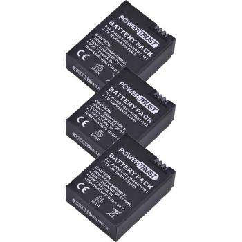 GoPro Hero3 1600mAh Akku AHDBT-301 mit 3-Kanal Ladegerät