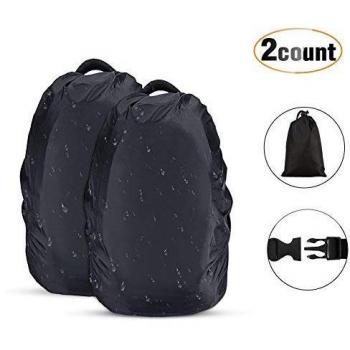 Schwarzer AGPTEK Regenschutz für Outdoor‑Rucksäcke – Doppelpack